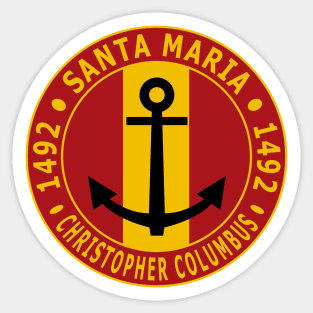 Santa Maria - Christopher Columbus Sticker